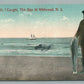 WILDWOOD NJ FISHERMAN ANTIQUE POSTCARD