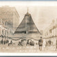 NEW YORK NY GERMAN WAR TROPHYS PYRAMID ANTIQUE REAL PHOTO POSTCARD RPPC