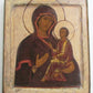 RUSSIAN ICON of SMOLENSK MOTHER OF GOD antique 17th CENTURY HAND PAINTED