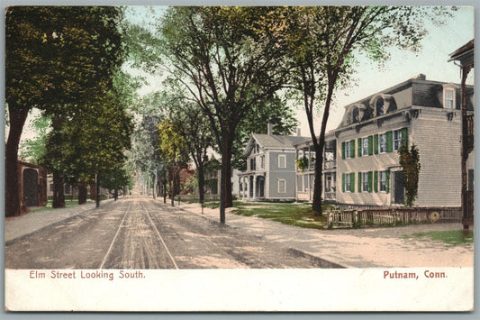 PUTNAM CT ELM STREET ANTIQUE POSTCARD