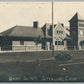 STERLING CO RAILROAD DEPOT RAILWAY STATION ANTIQUE REAL PHOTO POSTCARD RPPC