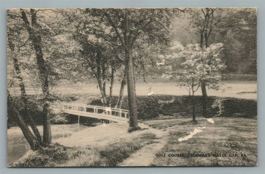 DELAWARE WATER GAP PA GOLF COURSE ANTIQUE POSTCARD
