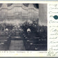 WASHINGTON NJ INTERIOR OF M.E.CHURCH UNDIVIDED ANTIQUE POSTCARD w/ CORK CANCEL