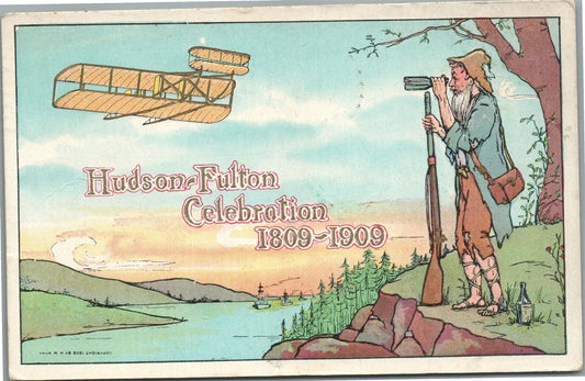 HUDSON FULTON CELEBRATION 1809 - 1909 ANTIQUE POSTCARD