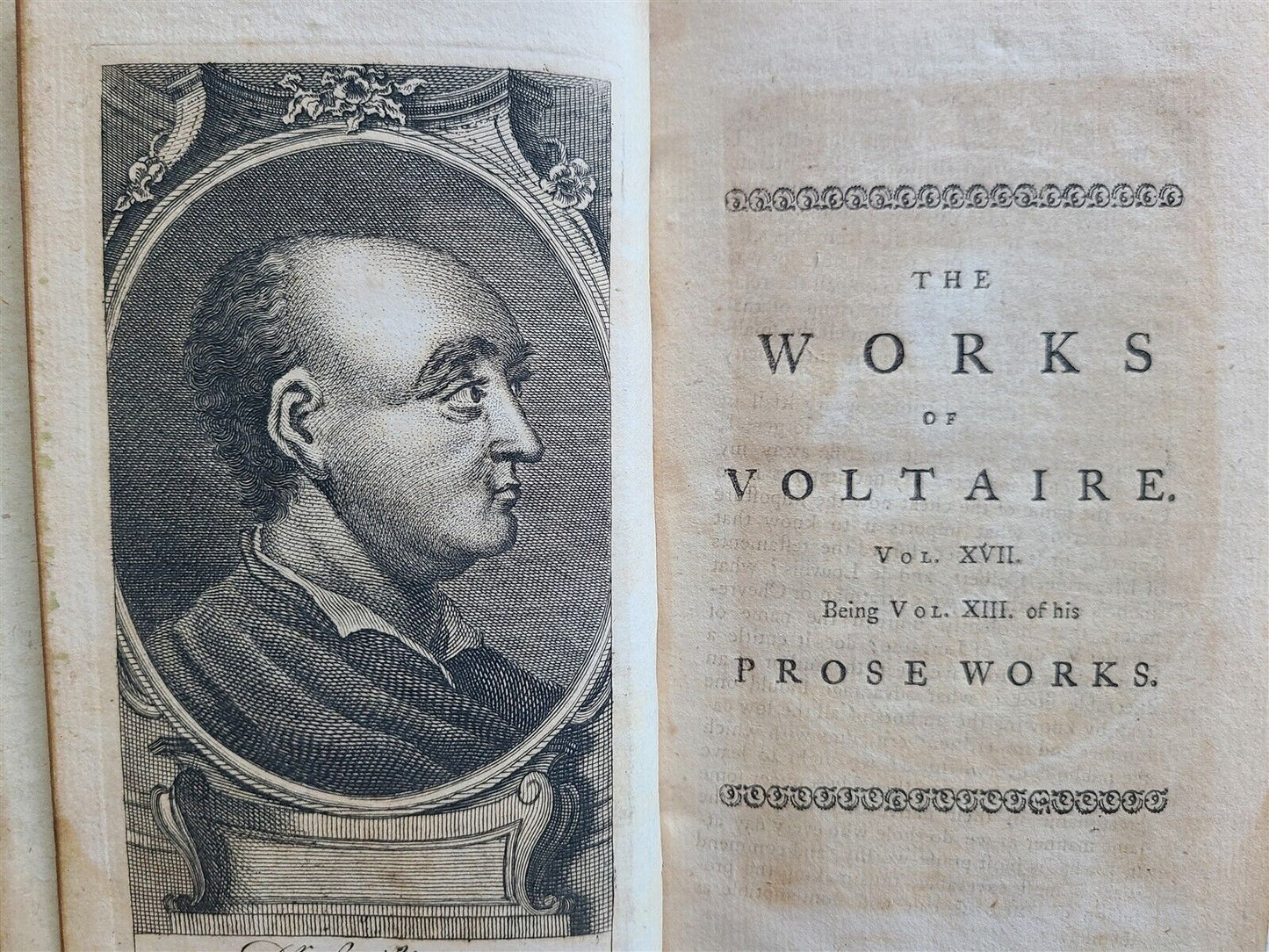 1761 - 1769 VOLTAIRE WORKS antique 31 VOLUMES in ENGLISH