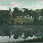 POTTSVILLE PA CHAS. BABER CEMETERY ANTIQUE POSTCARD