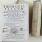 1736 VELLUM BINDING 7 VOLUMES LOT THEOLOGIA PATRUM by ANTONIO BOUCAT ANTIQUE