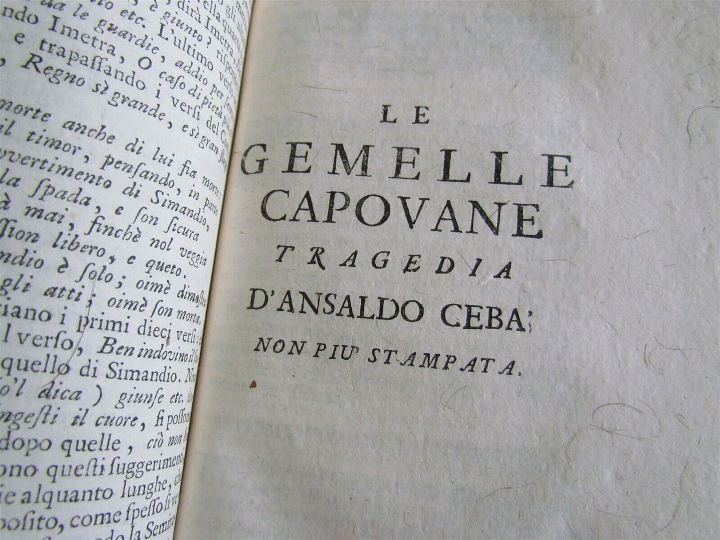 1746 Teatro Italiano o Sia scelta di tragedie antique in Italian vellum