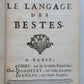 1739 Philosophical amusement on the language of beasts antique in French