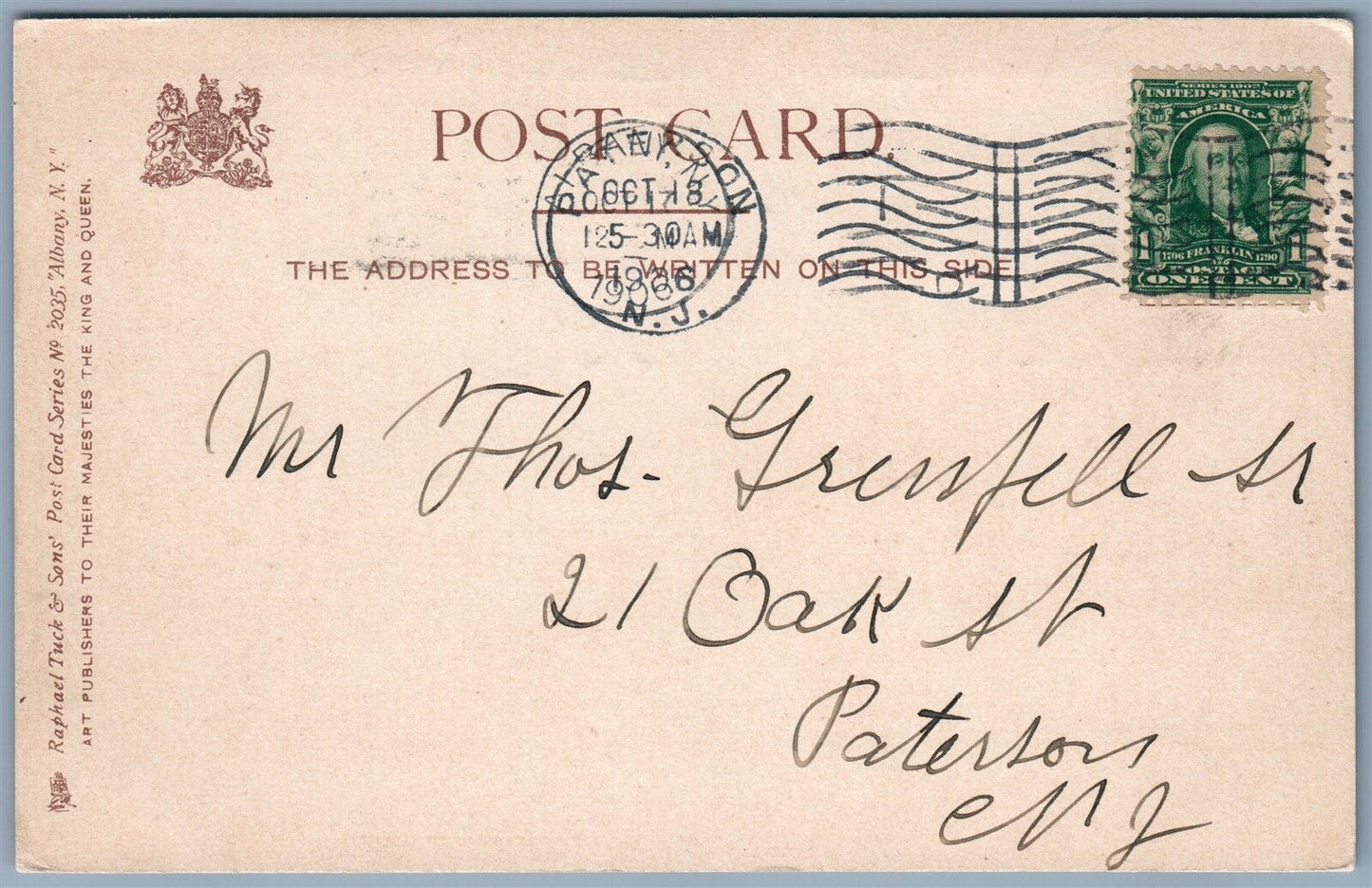 ALBANY NY STATE STREET 1906 ANTIQUE POSTCARD