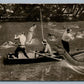 EXAGGERATED FISHING 1910 ANTIQUE REAL PHOTO POSTCARD RPPC by MARTIN CO.