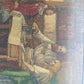 RUSSIAN ANTIQUE LACQUER BOX HAND PAINTED VINTAGE COUNTRY GENRE SCENE