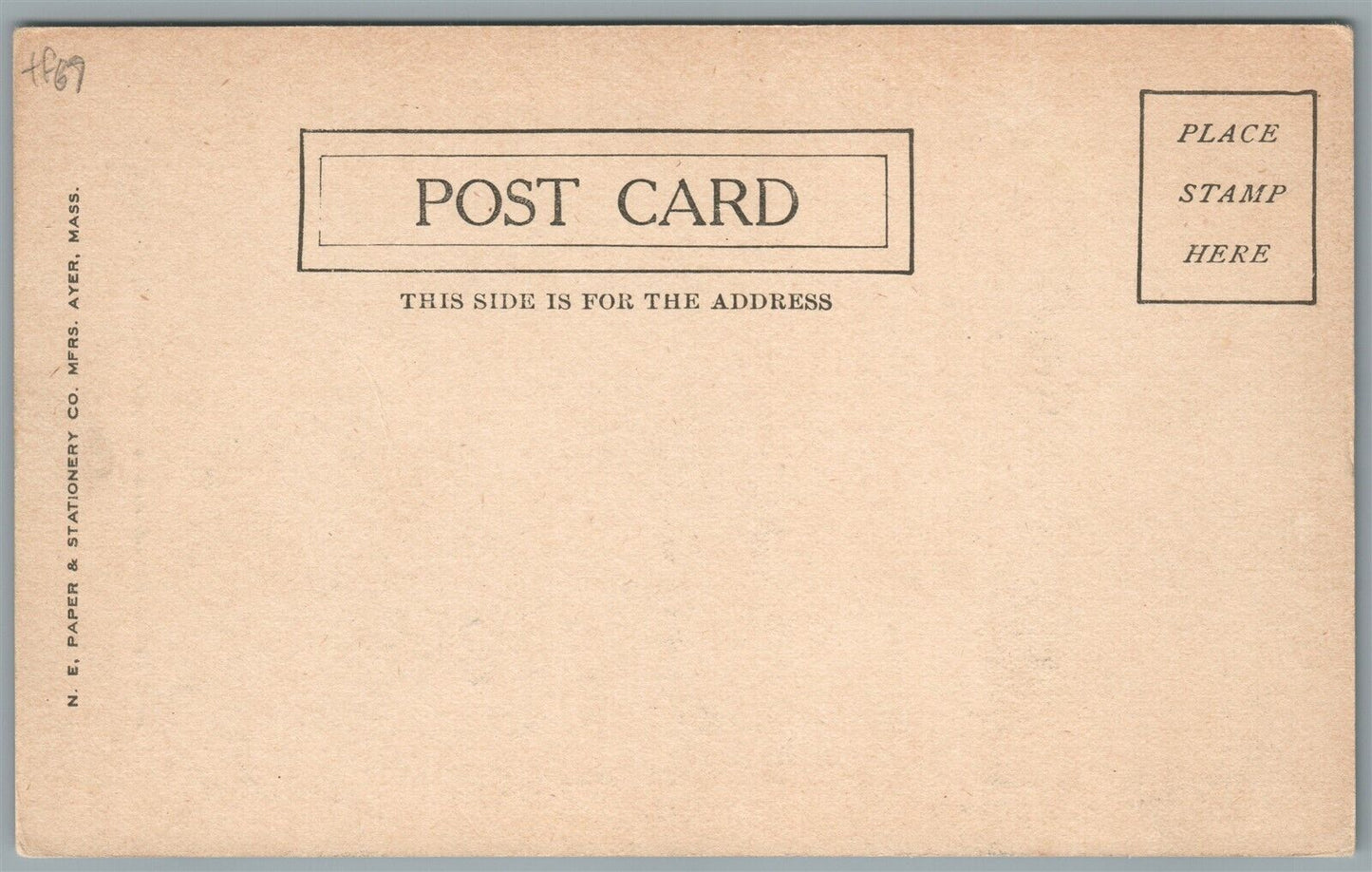 SAXONVILLE MA FALLS & BRIDGE ANTIQUE POSTCARD
