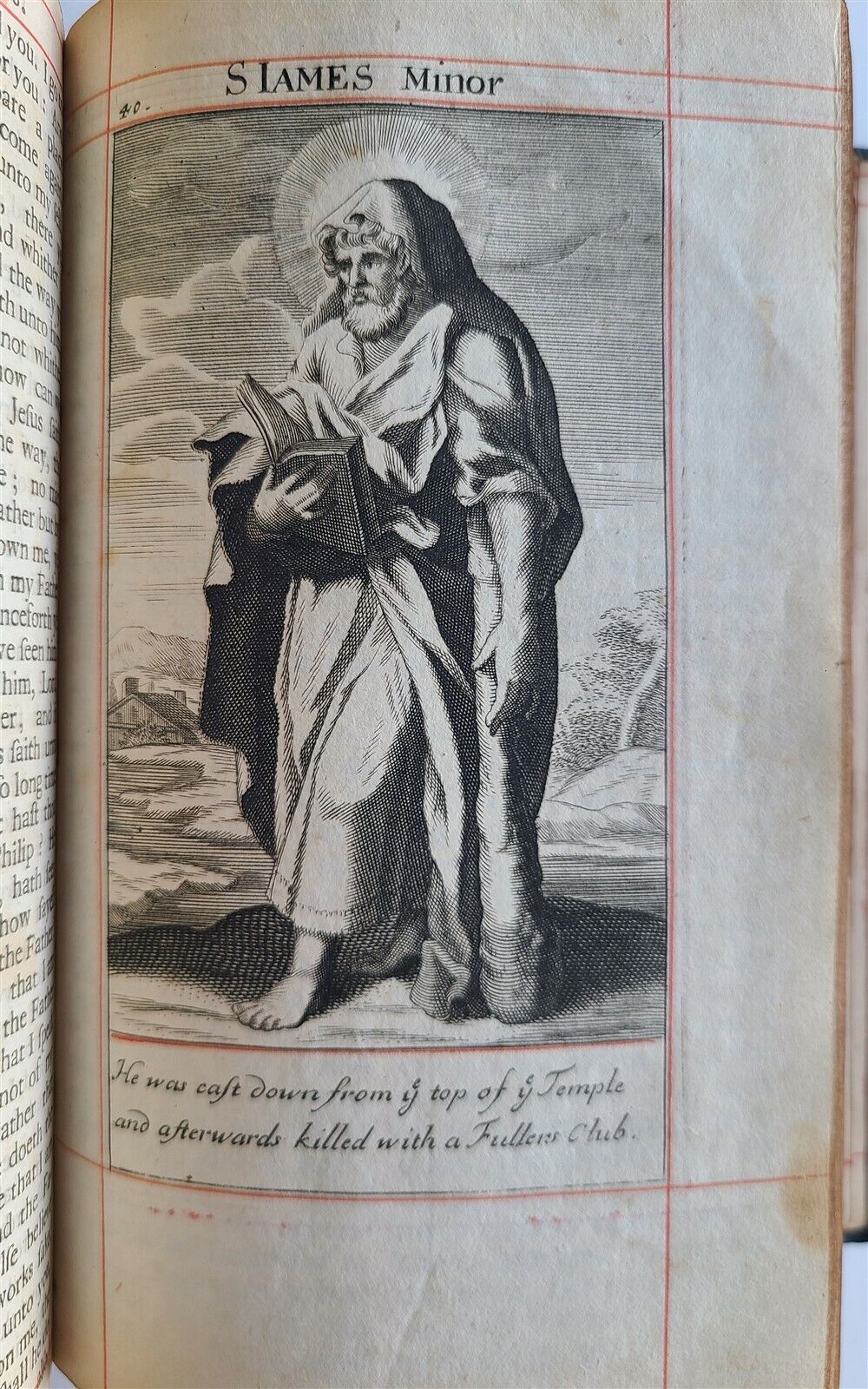 1703 BOOK OF COMMON PRAYER in ENGLISH FULLY ILLUSTRATED ANTIQUE