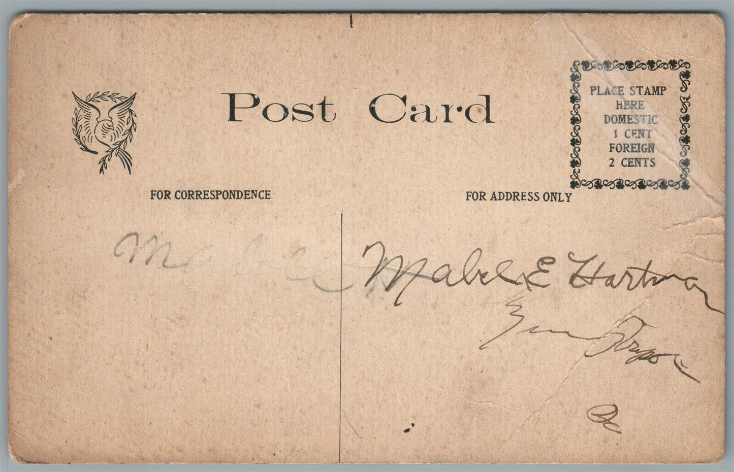 KUTZTOWN PA MARBLE & GRANIT WORKS ANTIQUE POSTCARD