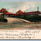 BROCKTON MA RAILROAD STATION ANTIQUE POSTCARD RAILWAY DEPOT