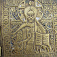 ANTIQUE 18th-19th CENTURY RUSSIAN BRONZE TRAVELER DEISIS ICONOSTASIS