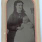 ANTIQUE TINTYPE PHOTO of LADY w/ BABY VICTORIAN ERA