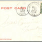 CLEARFIELD PA HIGH SCHOOL 1906 UNDIVIDED ANTIQUE POSTCARD w/ CORK CANCEL