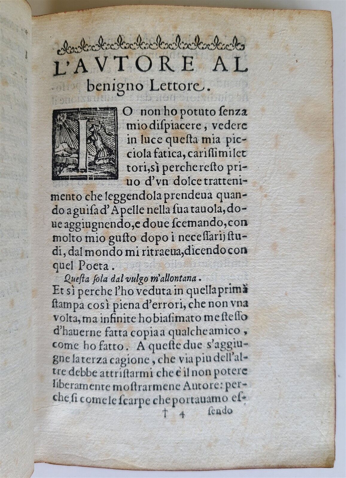 1583 DELLA METAMORFOSI CIOE TRASFORMAZIONE DEL VIRTUOSO antique VELLUM rare