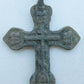 RUSSIAN 17th CENTURY ANTIQUE BRASS NECK CROSS icon