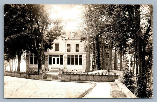 WARDEN'S RESIDENCE COMSTOCK NY ANTIQUE REAL PHOTO POSTCARD RPPC