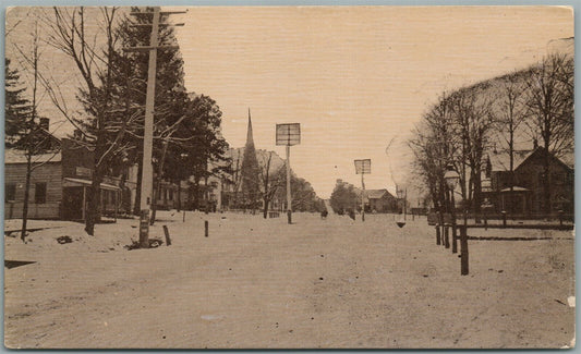 RINGOES NJ STREET SCENE ANTIQUE POSTCARD