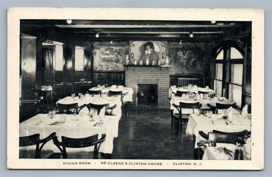 CLINTION NJ DE CLEENE'S HOUSE ANTIQUE POSTCARD