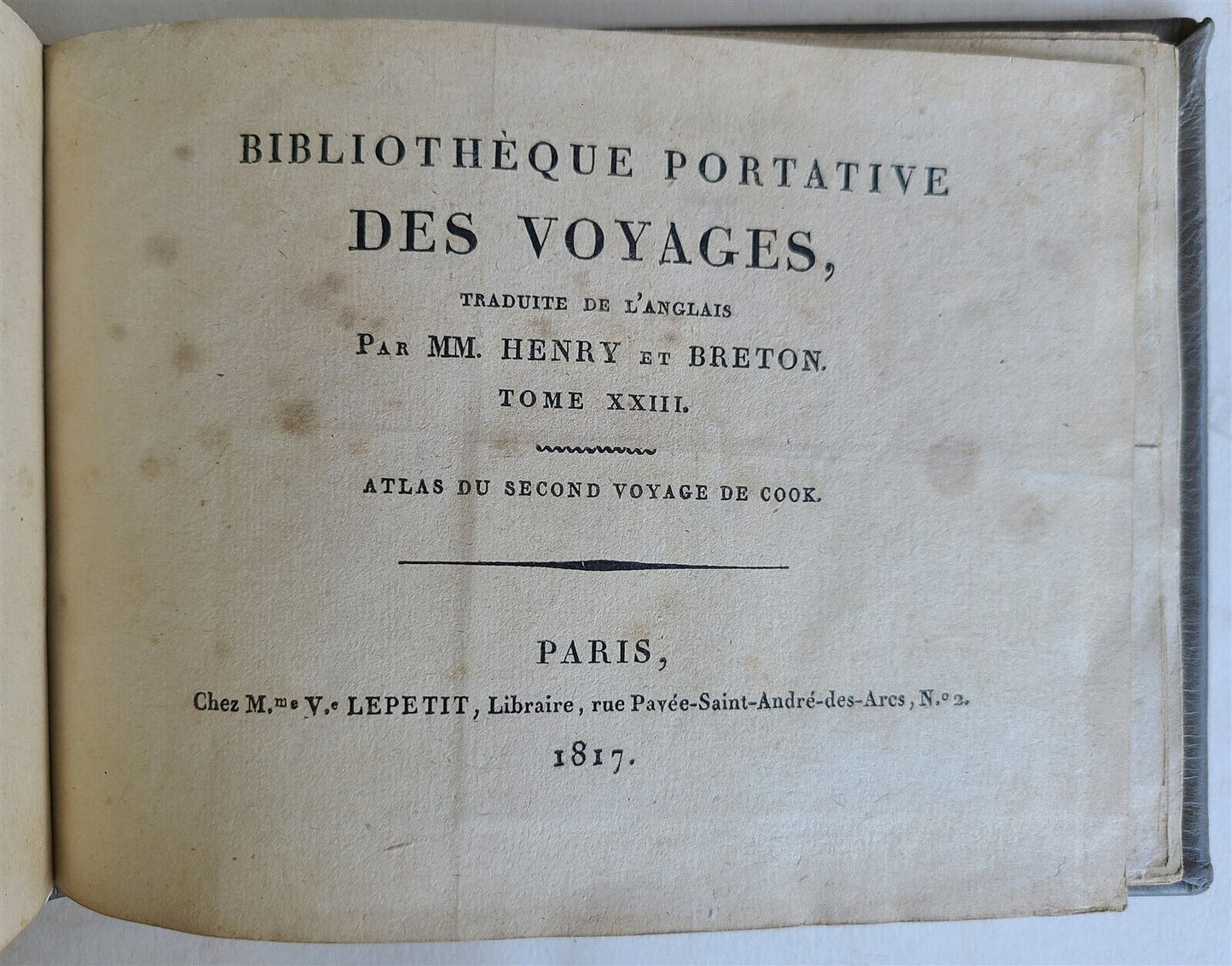 1817 VOYAGE of CAPTAIN COOK ATLAS ILLUSTRATED w/ MAP & 27 ENGRAVINGS antique