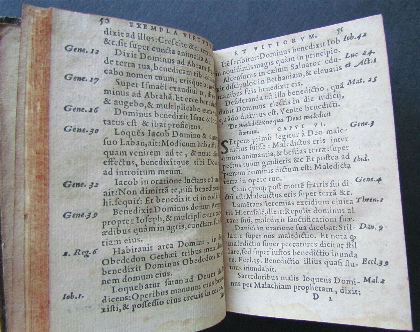 1574 BIBLE OF THE POOR Nicolas de Hanappes antique Virtutum vitiorum que exempla