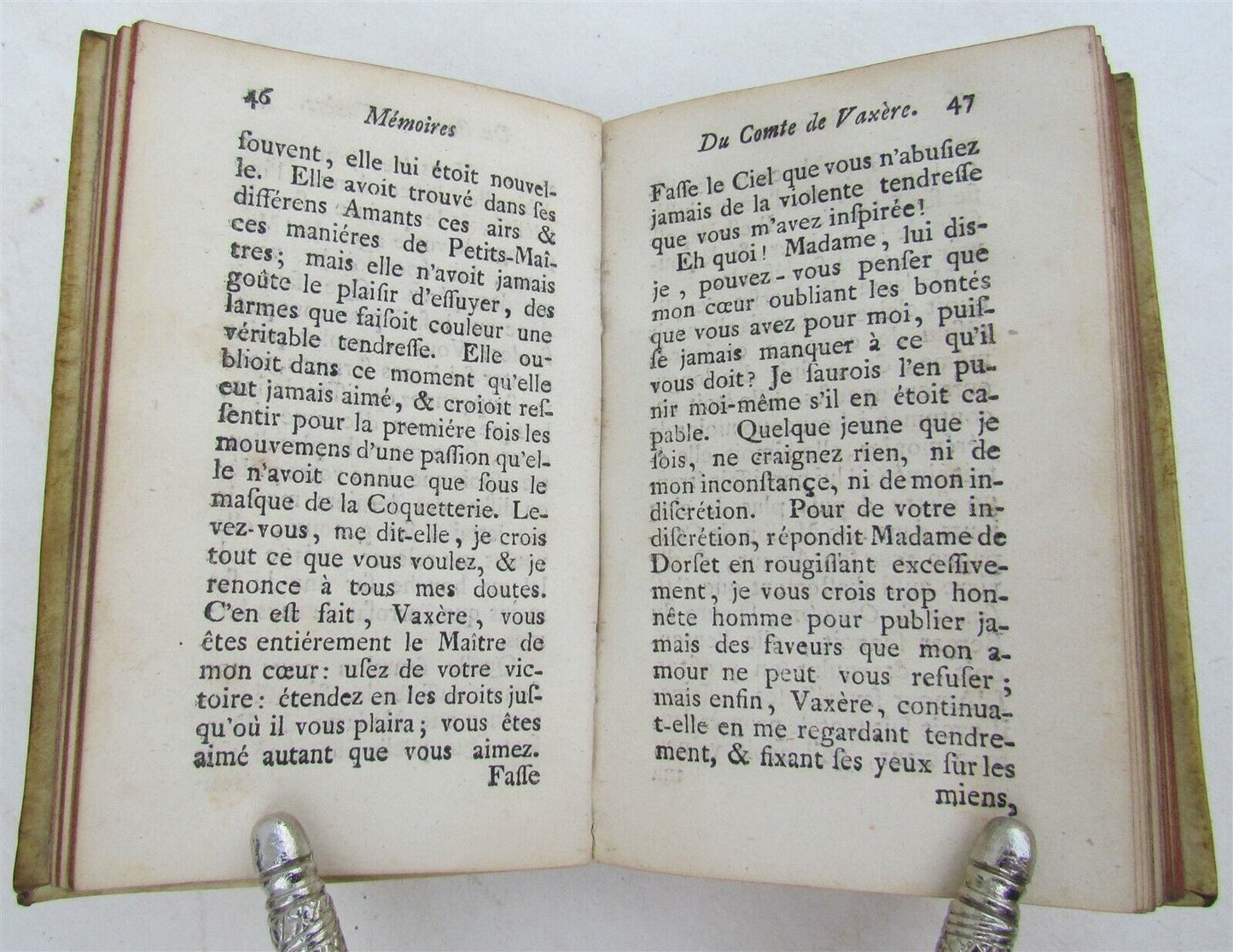 1737 MEMOIRES DU COMTE DE VAXERE OU LE FAUX RABIN antique vellum bound Judaica