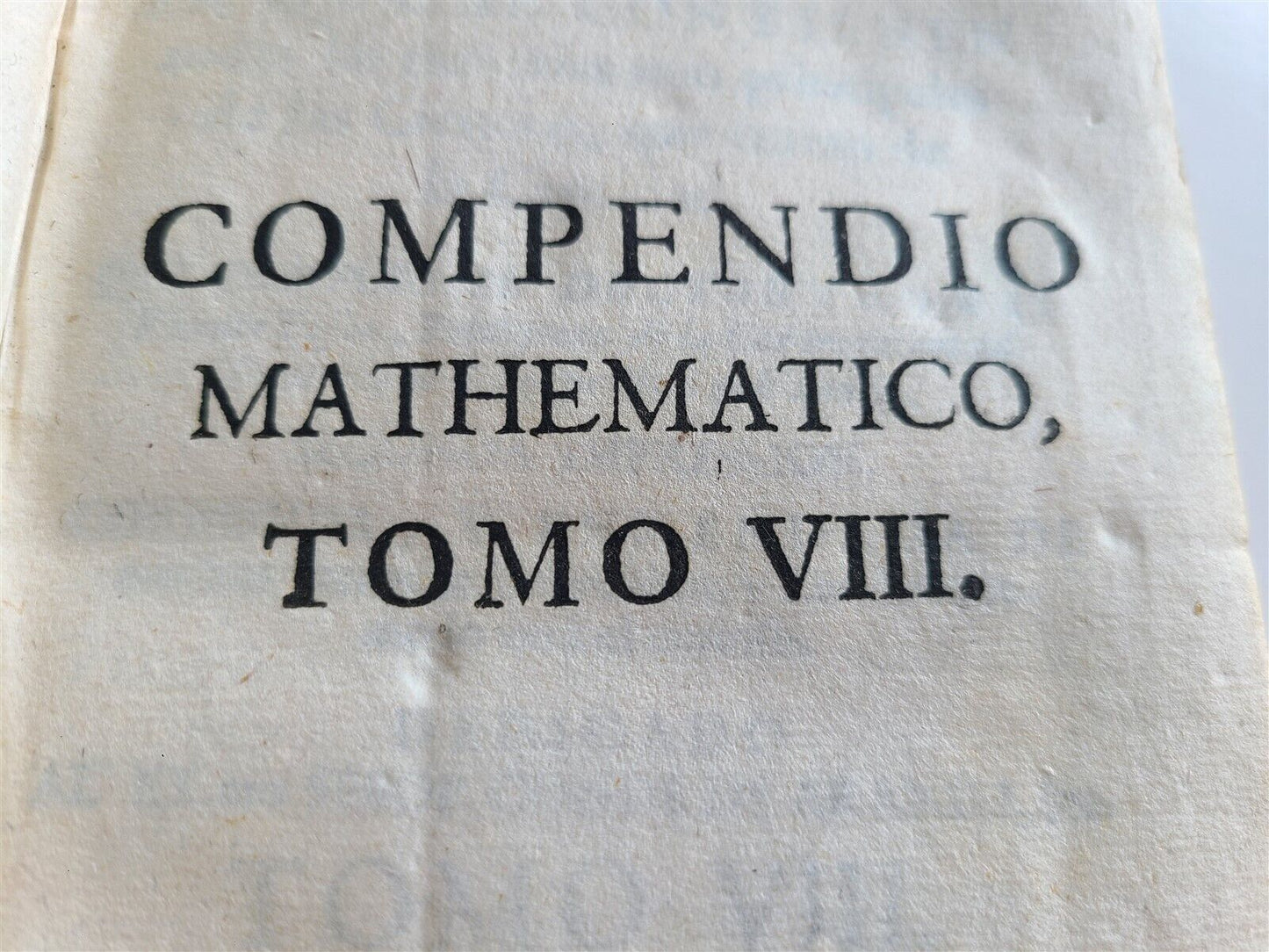 1727 MATHEMATICS in SPANISH Compendio mathematico antique ASTRONOMY GEOGRAPHY