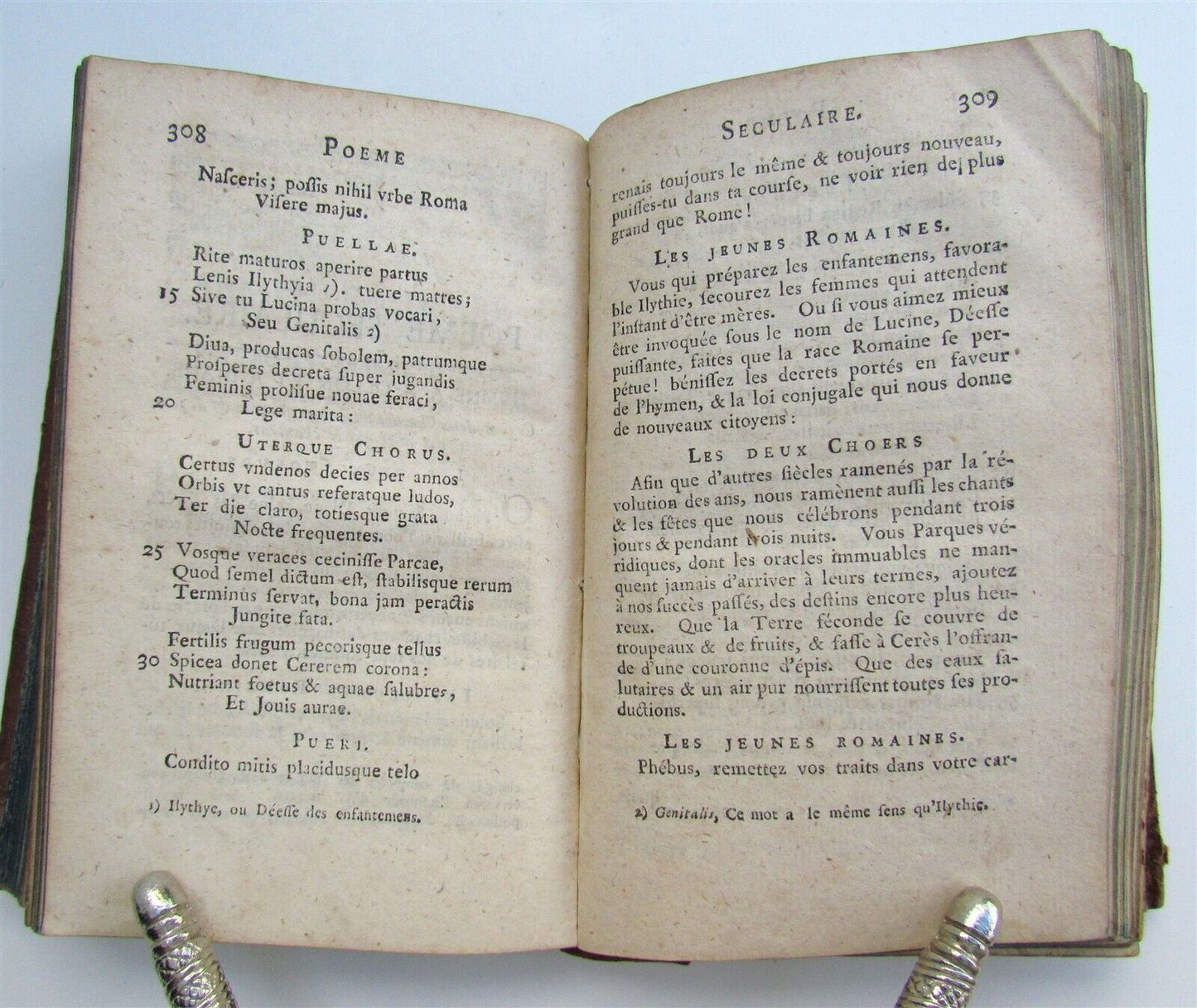 1762 HORACE POETRY in DUTCH ANTIQUE HORATIUS Les Poësies