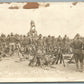 FORT BLISS TX US ARMY SOLDIERS ANTIQUE REAL PHOTO POSTCARD RPPC