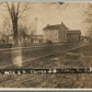 EDEN NY CORNER MAIN & WEST CHURCH STREET ANTIQUE REAL PHOTO POSTCARD RPPC