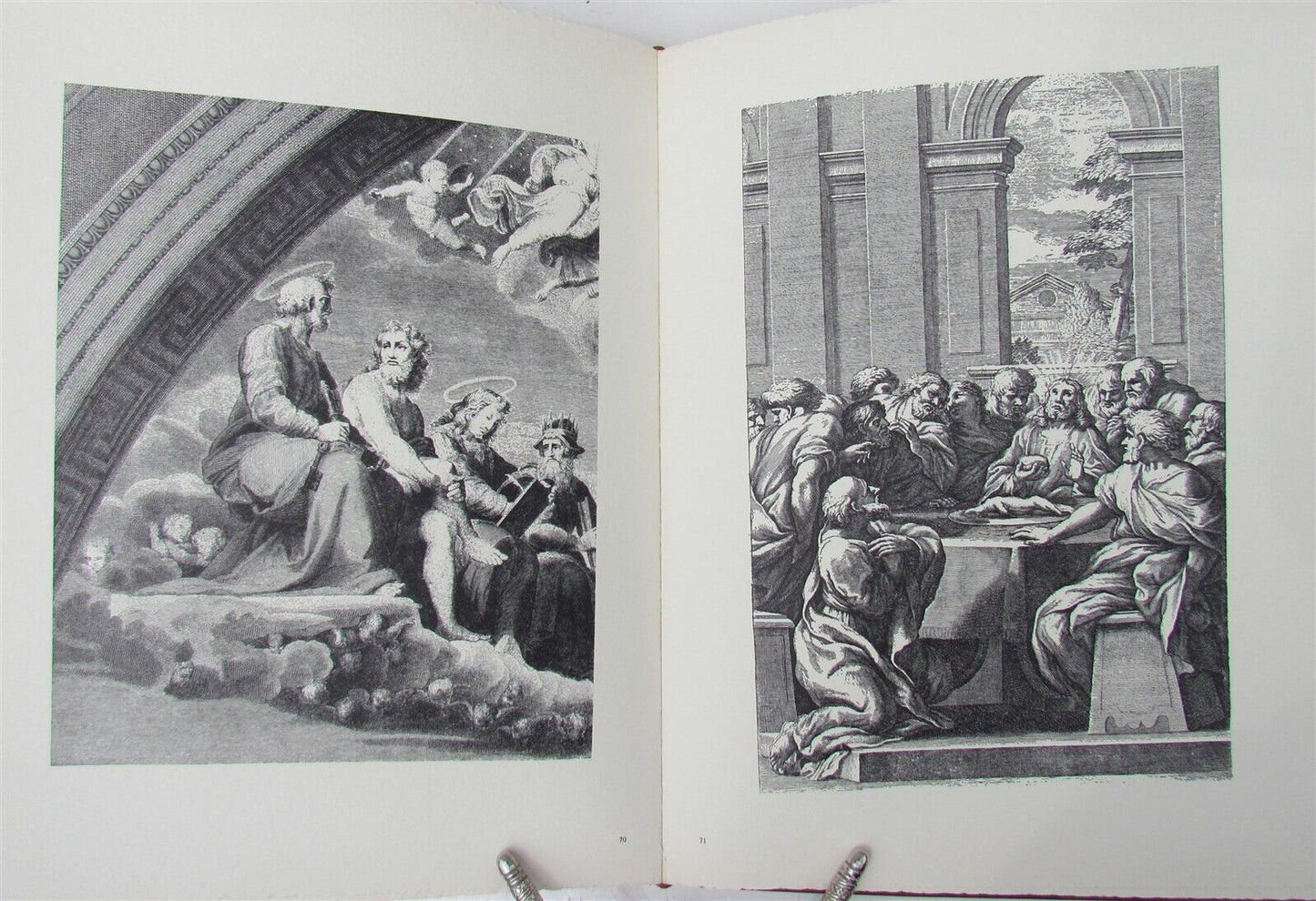 SAN PIETRO EPISTOLE CATTOLICHE antique ILLUSTRATED FOLIO VATICAN EDITION