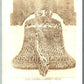 LIVING LIBERTY BELL PATRIOTIC ANTIQUE REAL PHOTO POSTCARD RPPC