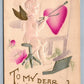 VALENTINE ANTIQUE POSTCARD CUPID THE ARTIST