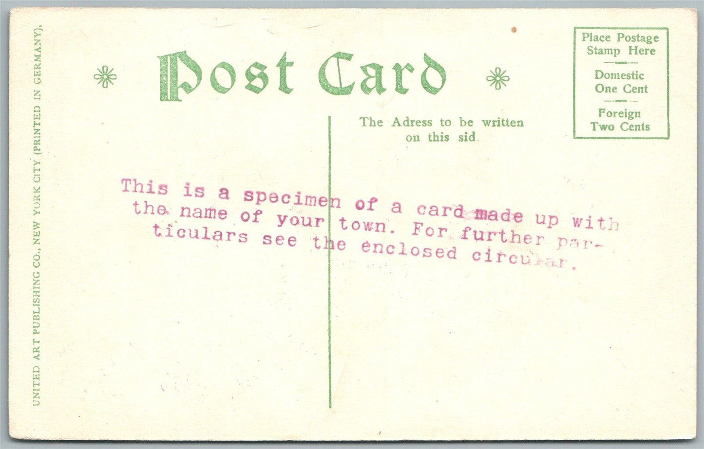 GRANVILLE PA POST CARD MAKER WHOLESALE ADVERTISING ANTIQUE POSTCARD