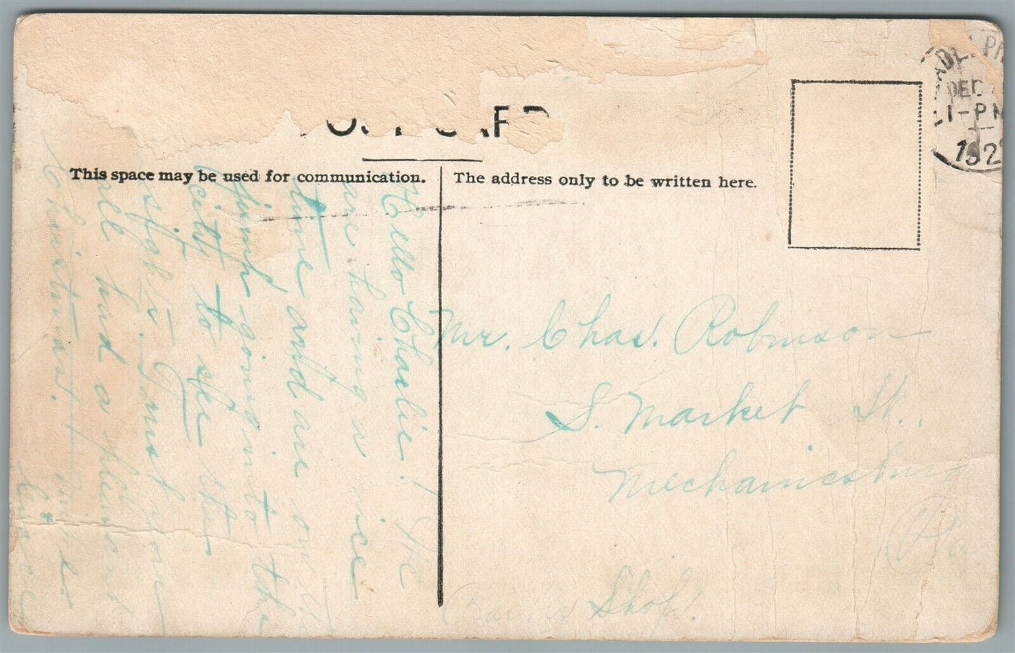 LANSDOWN PA EVERGREEN LODGE ANTIQUE POSTCARD