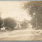 VILLAGE STREET SCENE ANTIQUE REAL PHOTO POSTCARD RPPC