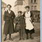 YOUNG TENNIS PLAYERS ANTIQUE REAL PHOTO POSTCARD RPPC