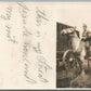 DRESSED HORSEMAN CIRCUS? ANTIQUE REAL PHOTO POSTCARD RPPC