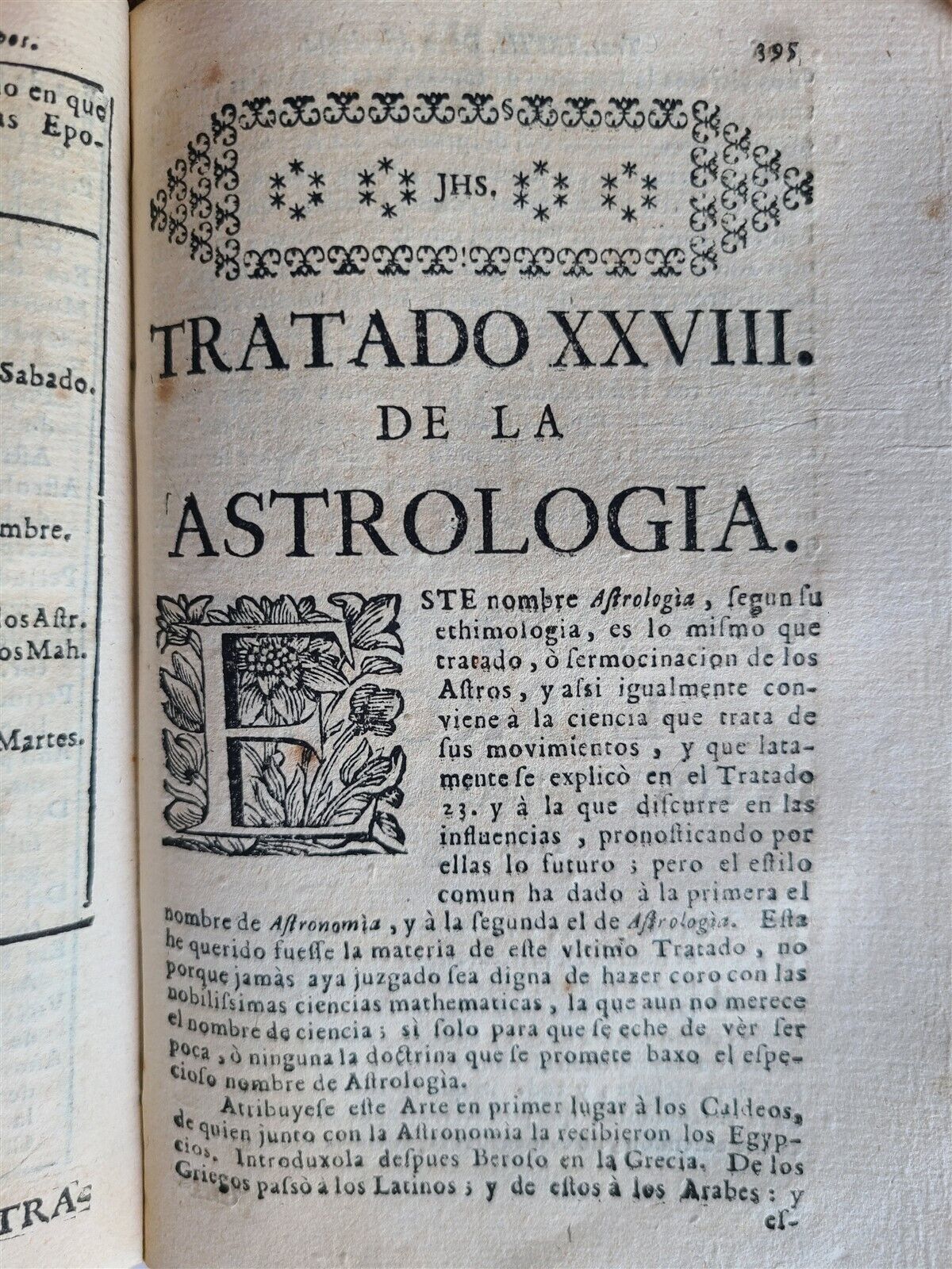 1727 MATHEMATICS in SPANISH Compendio mathematico antique ASTROLOGIA GNOMONICA