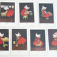 DAYLY WEEK WORKS LOT OF 7 ANTIQUE POSTCARDS