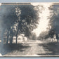 CLINTON WI SCHOOL STREET 1907 ANTIQUE REAL PHOTO POSTCARD RPPC