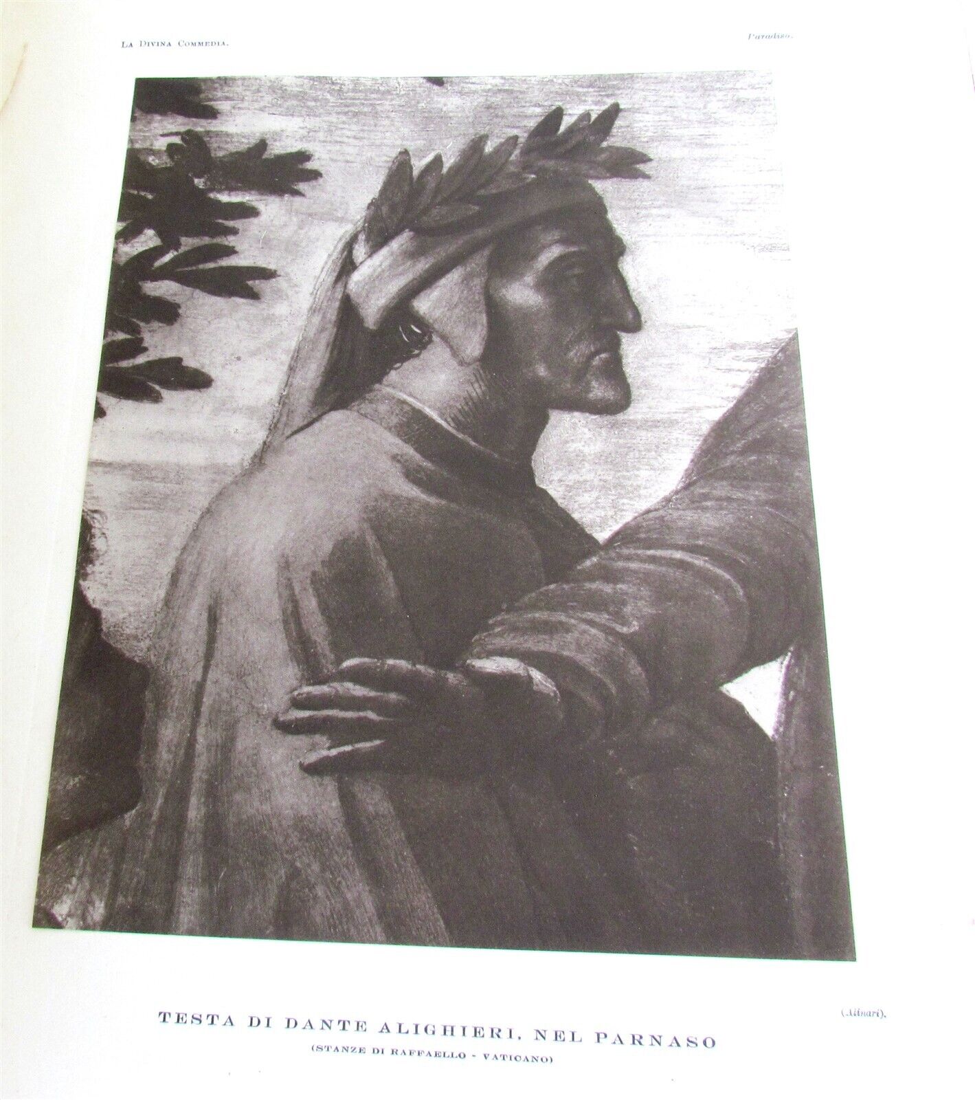 1924-39 DANTE DIVINA COMMEDIA NELLE FIGURAZIONE ARTISTICA antique MASSIVE FOLIO