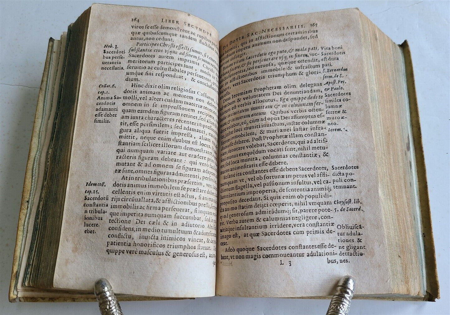 1615-1616 THEOLOGY WORKS by Pierre de Besse antique VELLUM BOUND