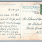 WHITEHALL NY VIEW FROM G.A.R. PARK ANTIQUE POSTCARD
