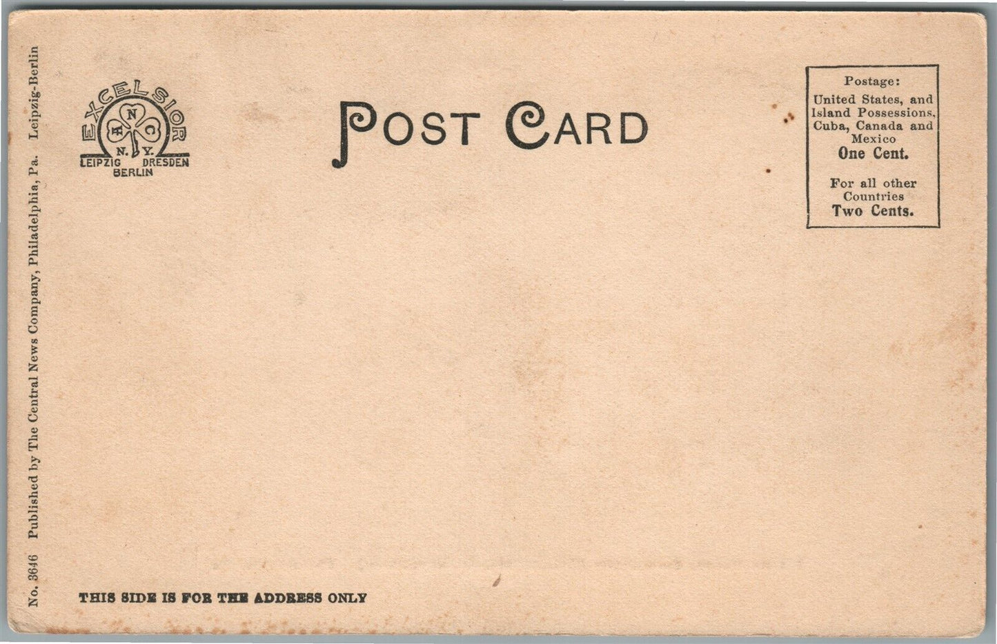 PHILADELPHIA PA HAINES HOUSE GERMANTOAN ANTIQUE POSTCARD